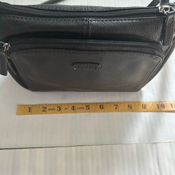 Fossil Vintage Black Leather Crossbody Bag - Picture 6 of 11